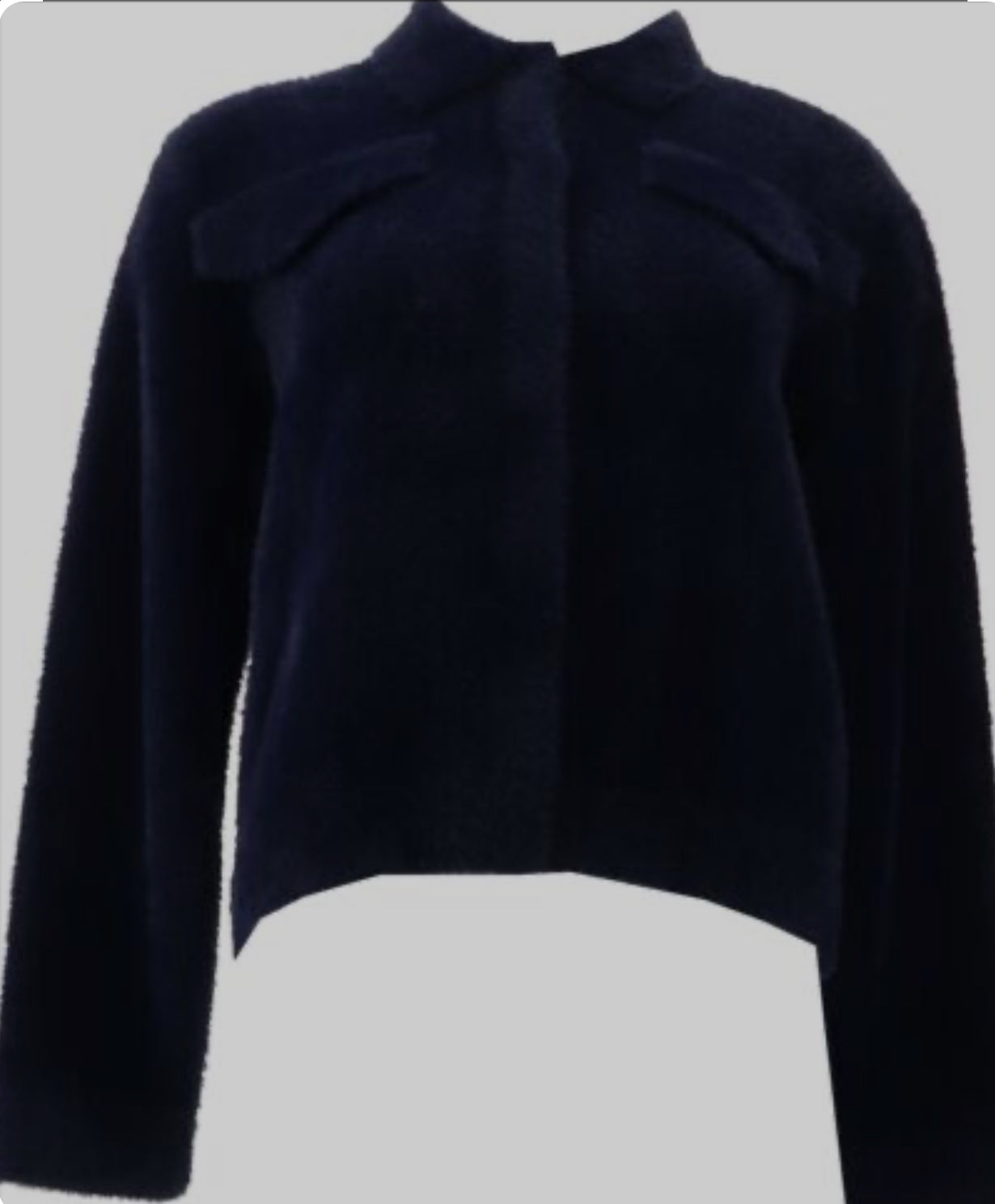 DG2 Diane Gilman Fuzzy Knit Sweater Jacket Women’s