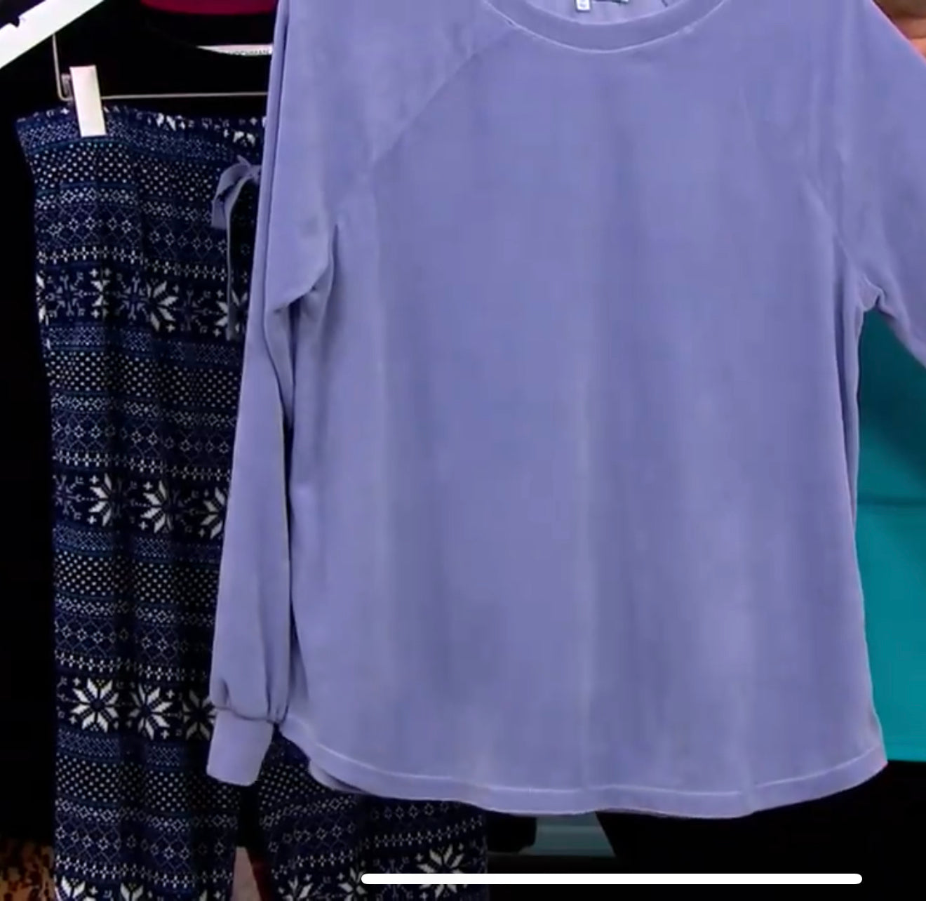 Carole Hochman Petite Silky Velour Long Sleeve with Jogger Women's PJ Set
