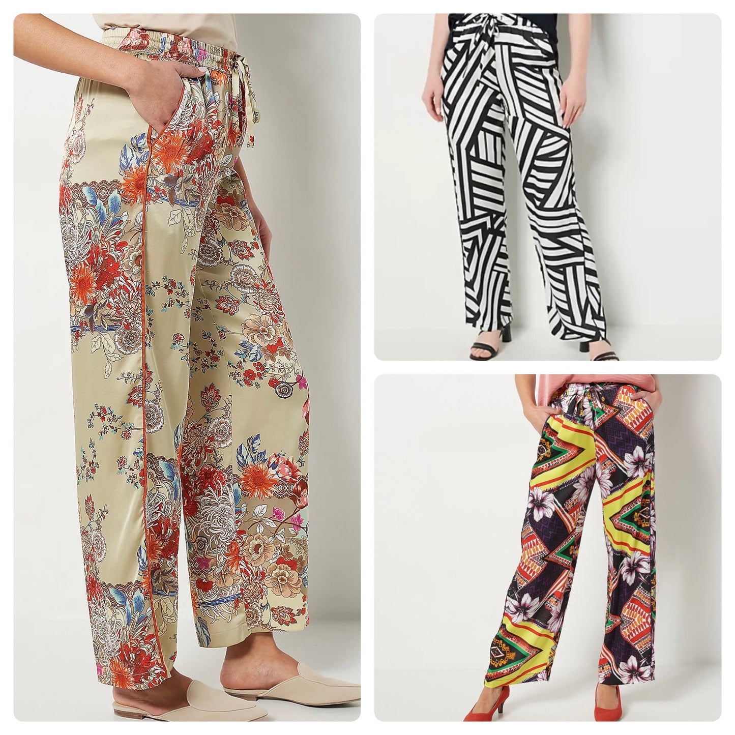 Attitudes by Renee Women’s Regular Casa Comfy Printed Pant w/ Piping Details