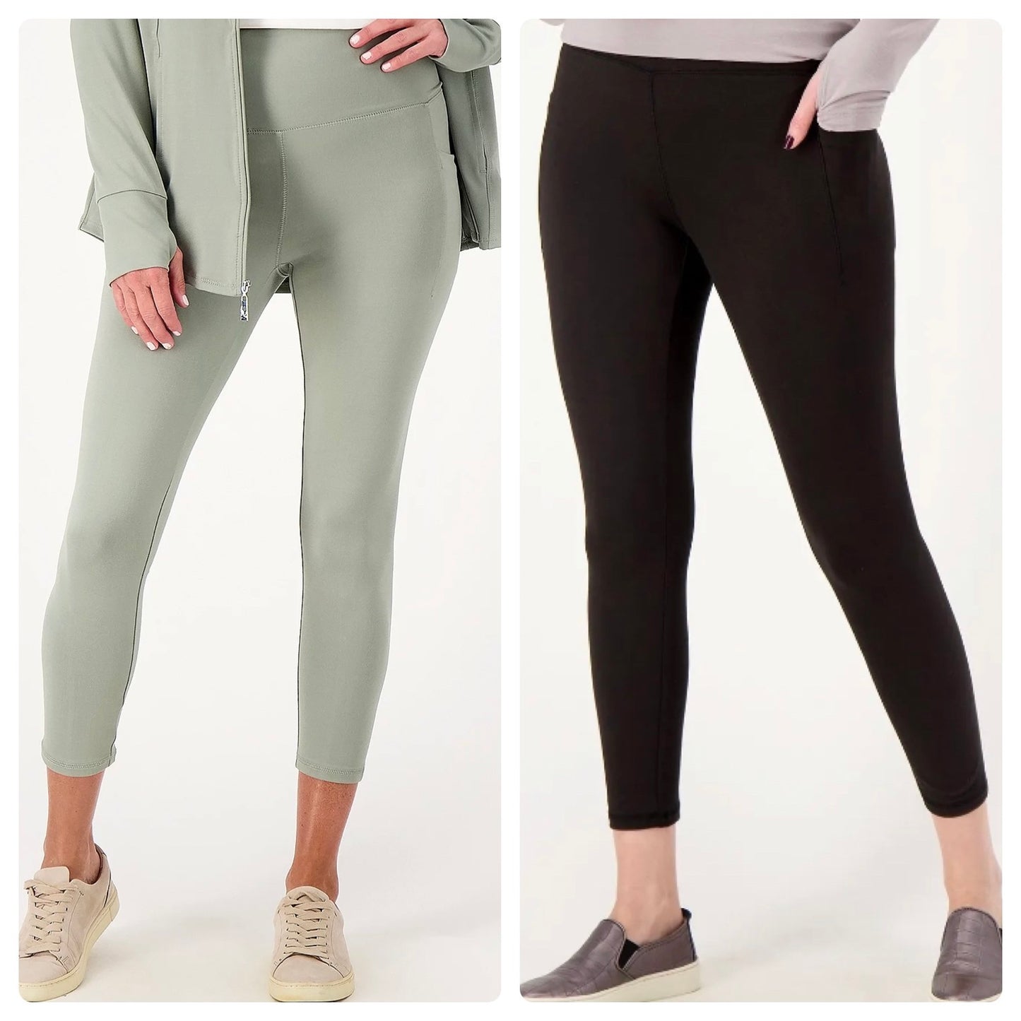 Belle Body by Kim Gravel Women’s Tall Phone Pocket Cropped Leggings