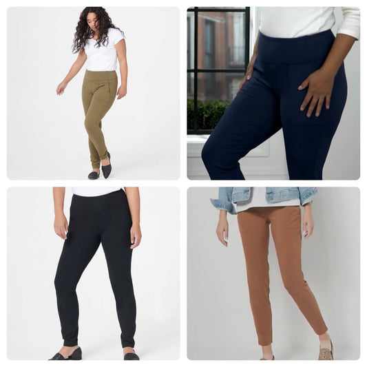 Women with Control Tall Tummy Control Nina Skinny Leg Pants w/ Pocket
