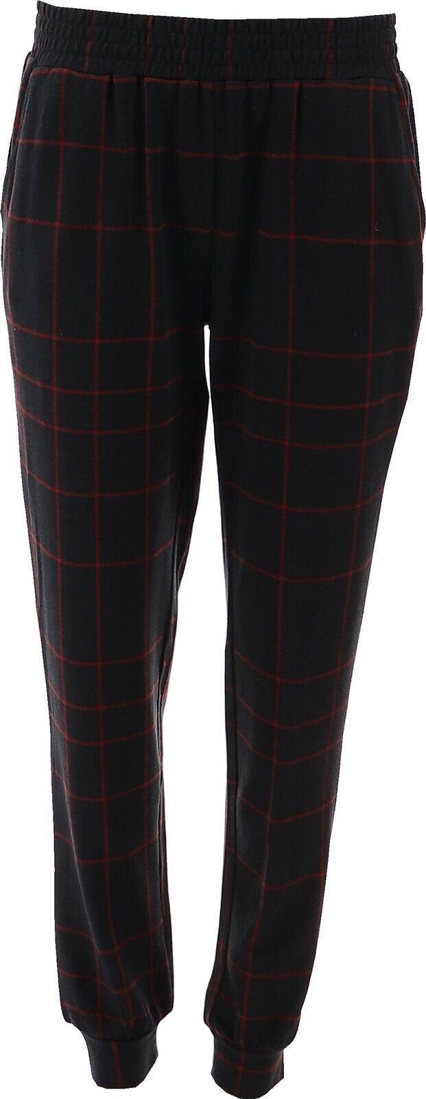 DG2 by Diane Gilman "DG Downtime" Plaid French Terry Jogger