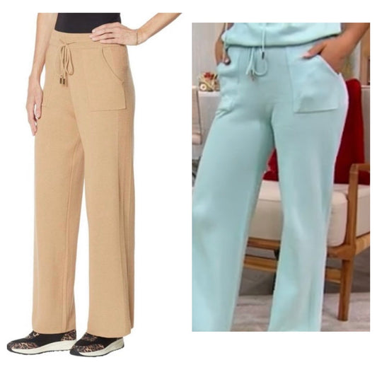 Retreat by Rhonda Shear Luxe Knit WideLeg Lounge Pant