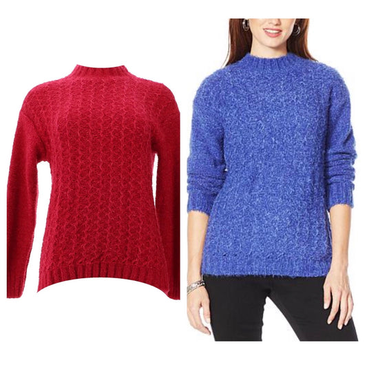 Skinnygirl Monique Eyelash Yarn Sweater