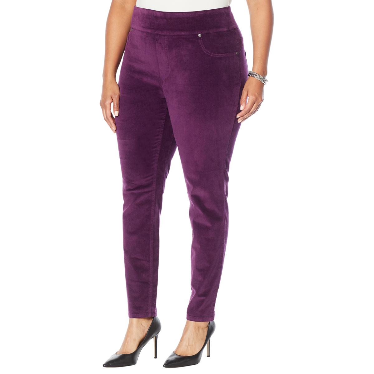 DG2 Diane Gilman Women’s Stretch Velvet Ultra Skinny Jean