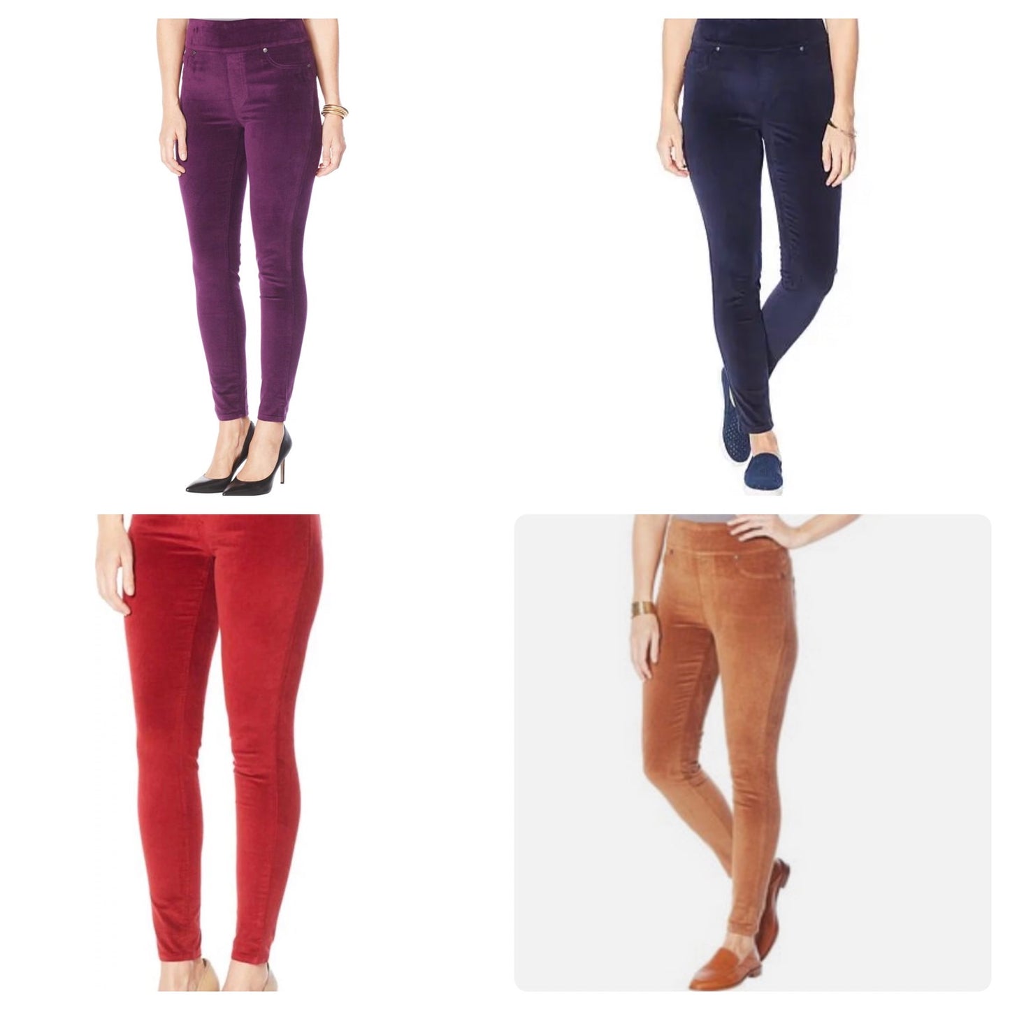 DG2 Diane Gilman Women’s Stretch Velvet Ultra Skinny Jean