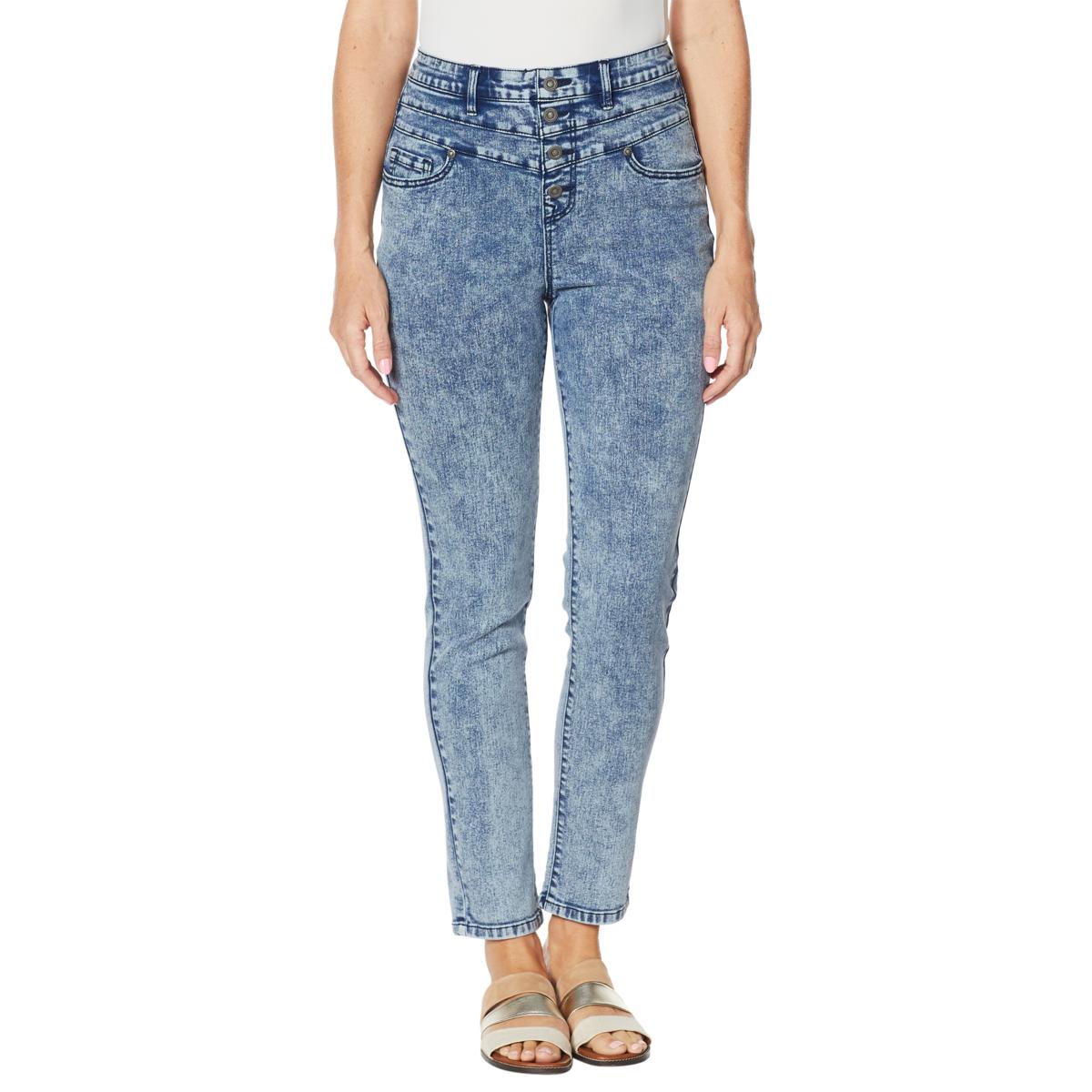 DG2 by Diane Gilman Classic Stretch Snow Wash Skinny Jean