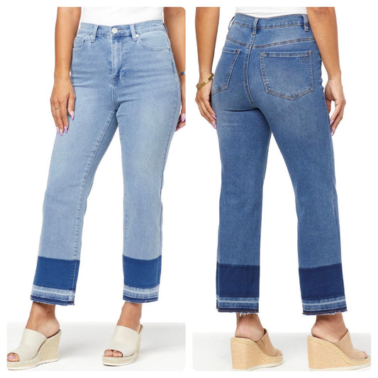 DG2 by Diane Gilman Virtual Stretch Cropped Wide-Leg Jean