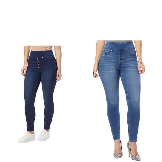 DG2 by Diane Gilman Virtual Stretch Comfort Waist Jegging Women’s Tall XXS