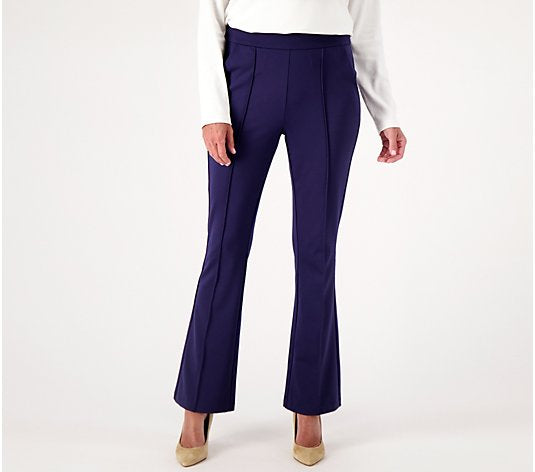 Isaac Mizrahi Live! Elements Petite 24/7 Stretch Knit High Waist Pant XXS