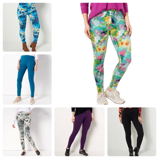 LOGO Layers by Lori Goldstein Regular Solid or Printed Legging
