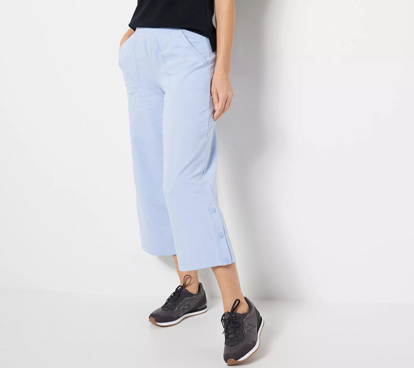 Isaac Mizrahi Live! Regular Soho Crop Wide Leg Pant