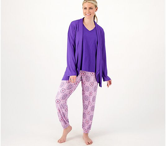 MUK LUKS Women's Regular Cloud Light Pj Cardigan XS