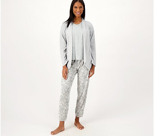 MUK LUKS Women's Regular Cloud Light Pj Cardigan XS