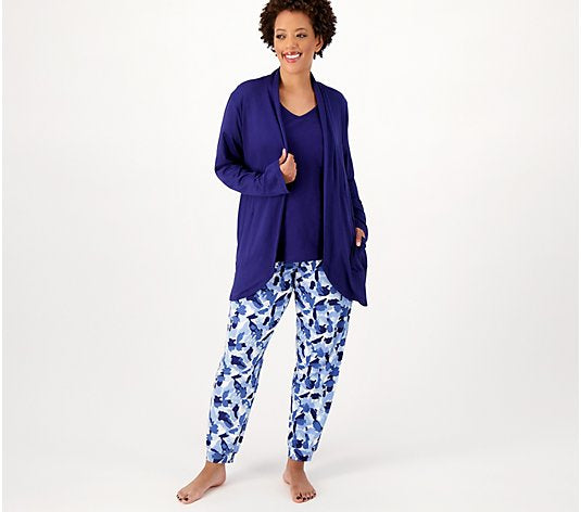 MUK LUKS Women's Regular Cloud Light Pj Cardigan XS