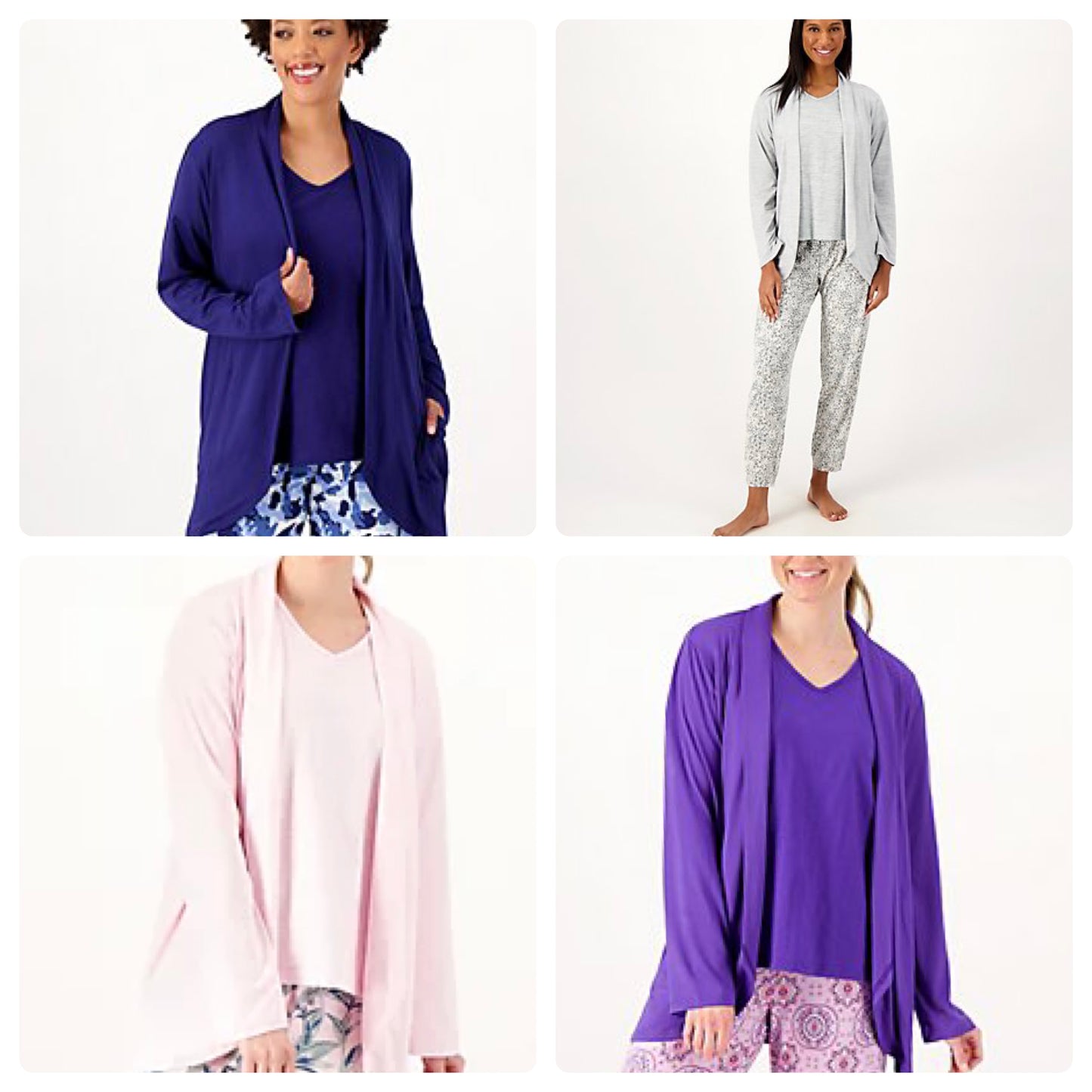 MUK LUKS Women's Regular Cloud Light Pj Cardigan XS