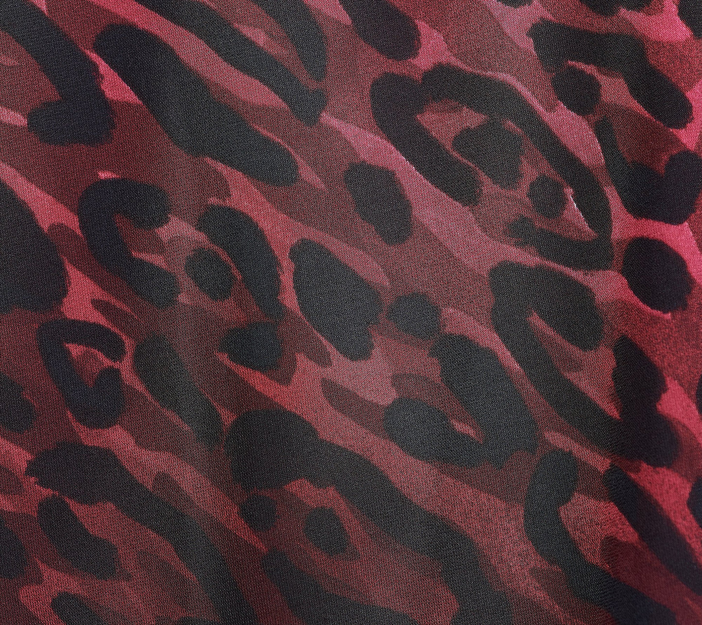 Belle by Kim Gravel Animal Print Knit Top- Burgundy XXS