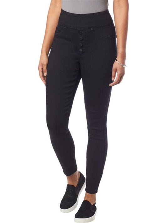 DG2 by Diane Gilman Stretch Comfort Waist Pull On Jegging (Black). Size-XXS