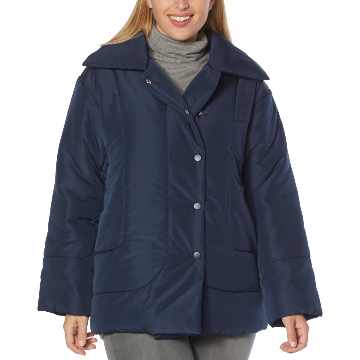 Dg2 By Diane Gilman Woven Puffer Jacket 779-670 Multi Color