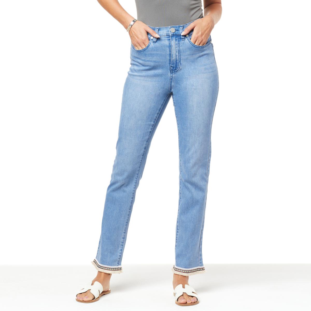 DG2 by Diane Gilman New Classic Stretch Straight-Leg Ankle Jean