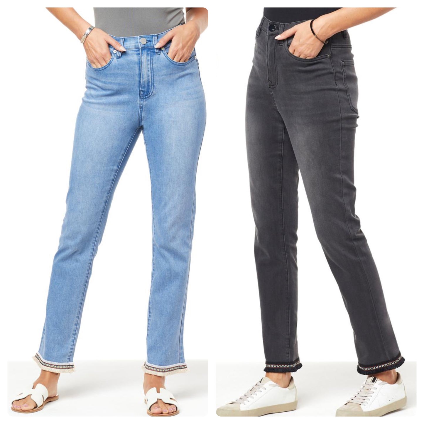 DG2 by Diane Gilman New Classic Stretch Straight-Leg Ankle Jean