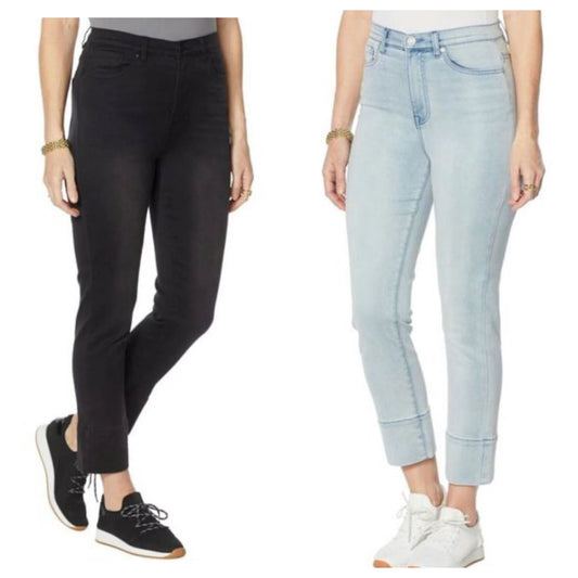 SoftCell by Diane Gilman Wide-Cuff Cropped Jean