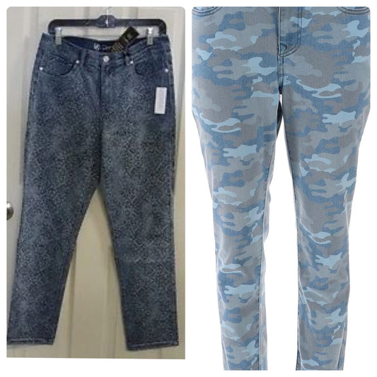 DG2 Diane Gilman Stretch Printed Skinny Jean-SIZE (0)765302