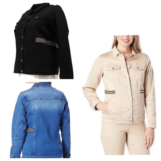 DG2 Diane Gilman FLEXstretch Denim Jacket