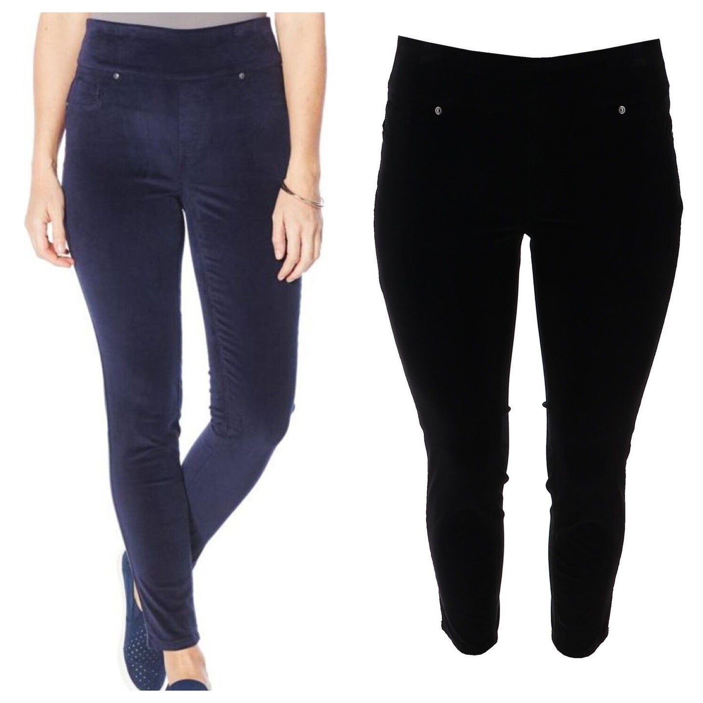 DG2 by Diane Gilman Stretch Velvet Comfort Waist Ultra Skinny Jean
