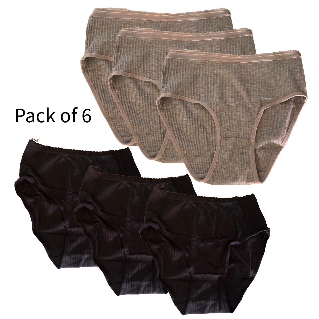 ccko Cotton Underwear Women Soft Comfortable Stretchy Skin-Friendly Breathable Panties for Women Multipack