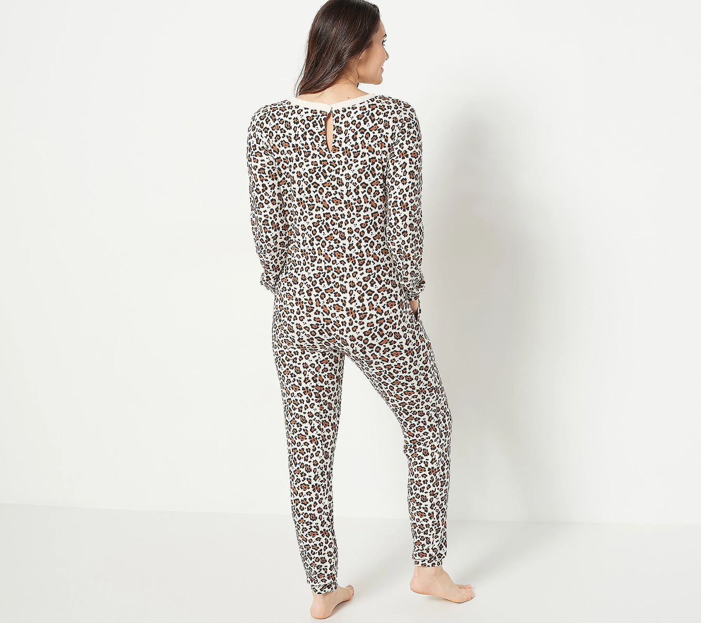 MUK LUKS Women’s Lush Luxe Easy Pull On Lounge Jumpsuit