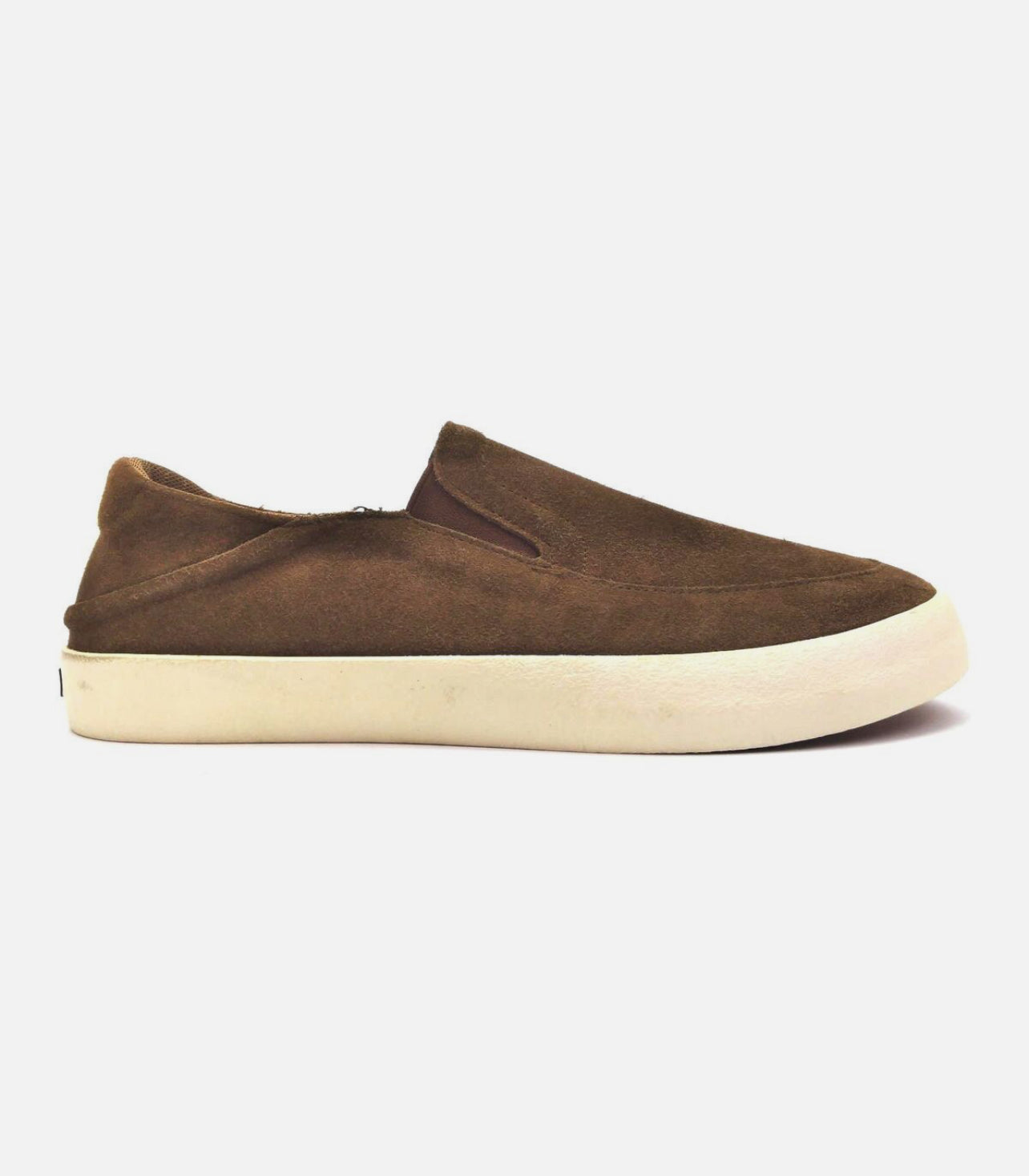 Staheekum Men's Casual Slip On Shoes Memory Foam Flipside Suede Upper Brown/Black