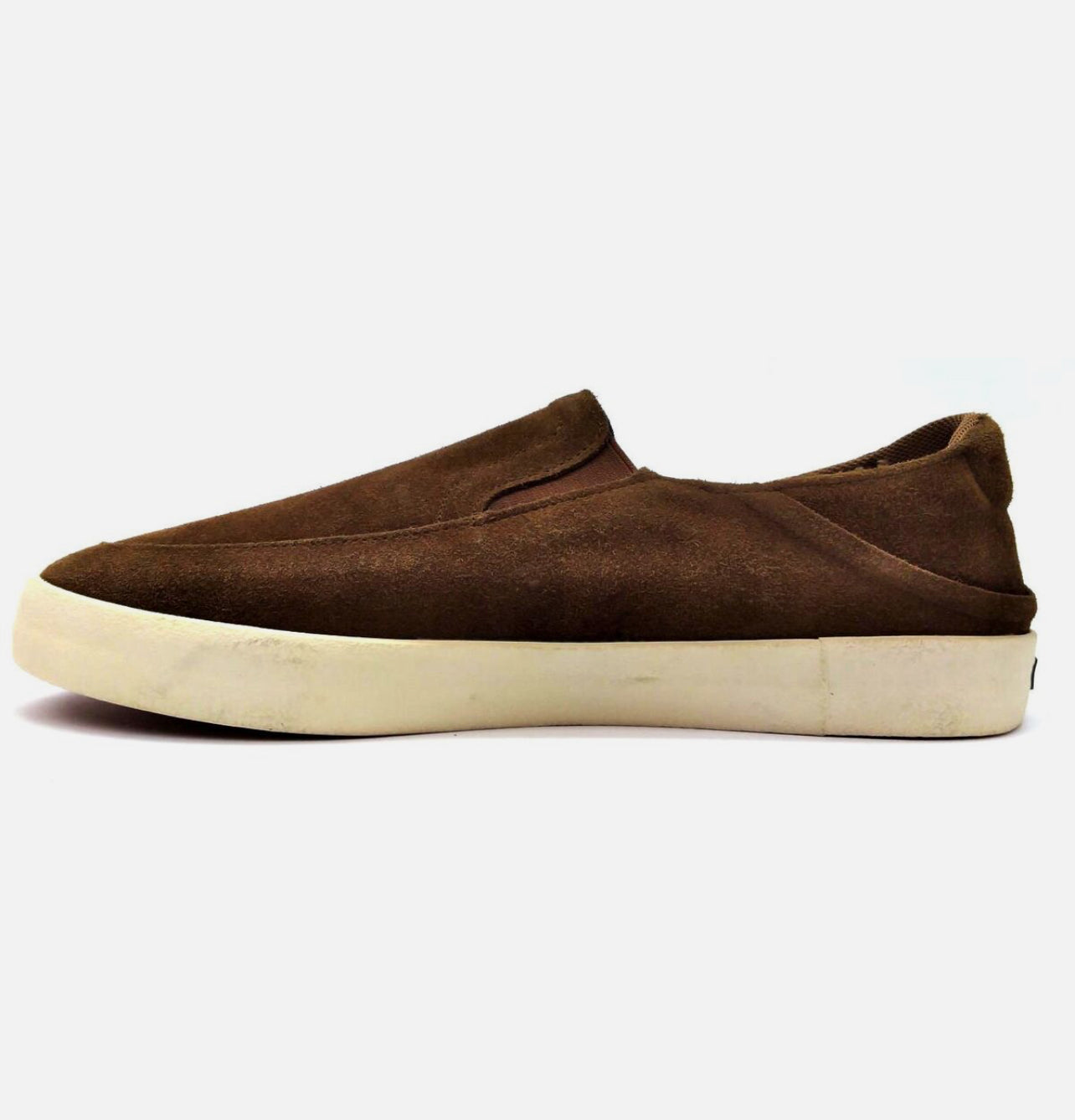 Staheekum Men's Casual Slip On Shoes Memory Foam Flipside Suede Upper Brown/Black