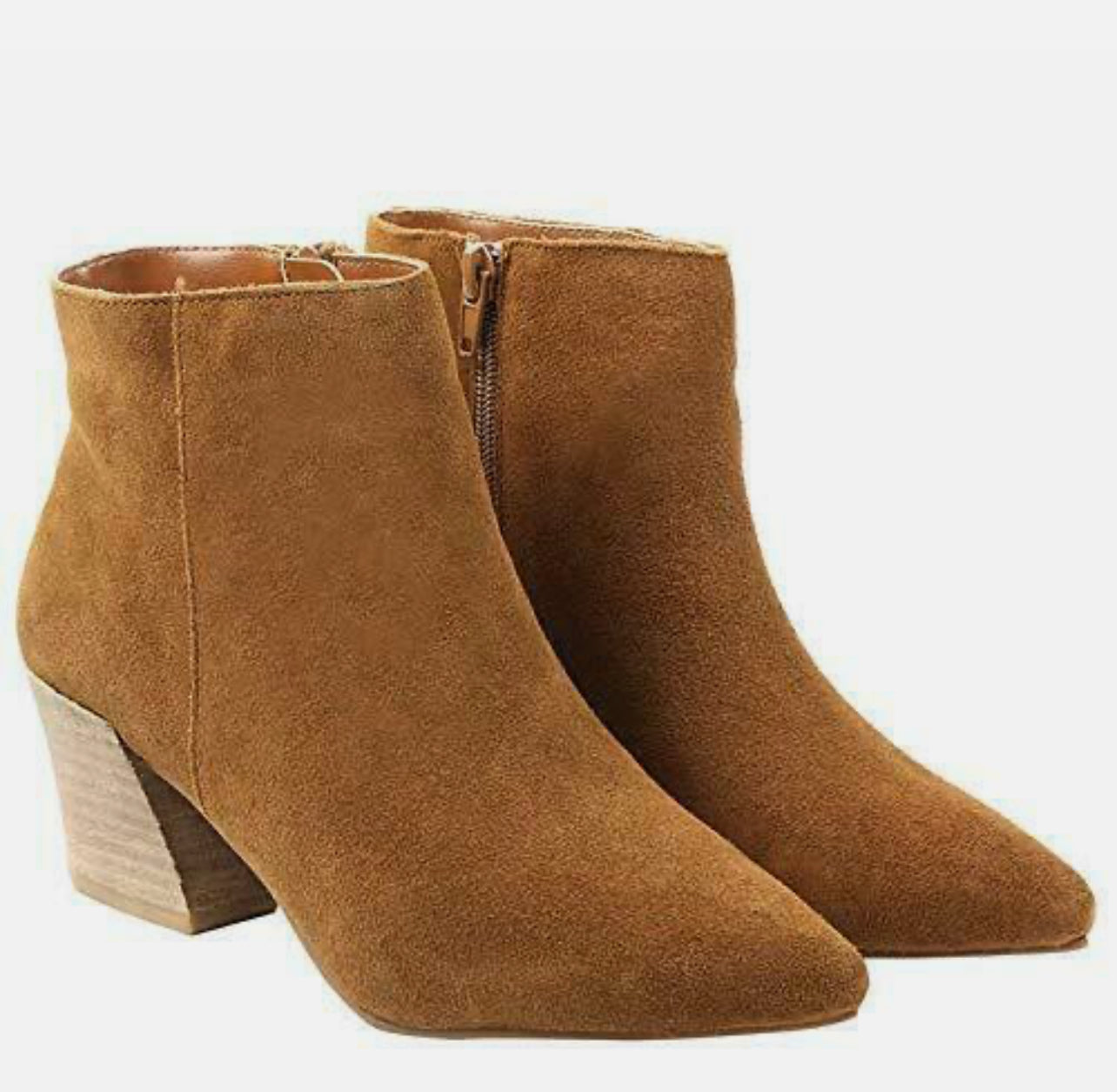 Kensie Women's Lyden Brown Suede Ankle Boot 8.5