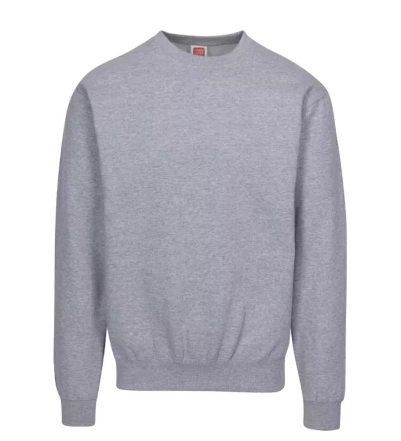 Men's Heavyweight Crewneck Sweatshirt Cotton Long Sleeve Sweater Fleece Warm
