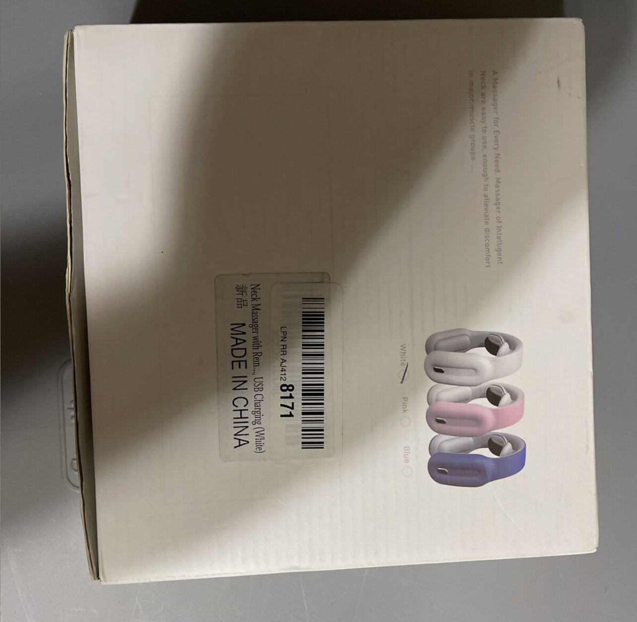 Intelligent Neck Massager Portable w/ Heat Cordless (Atombud) Partially Tested