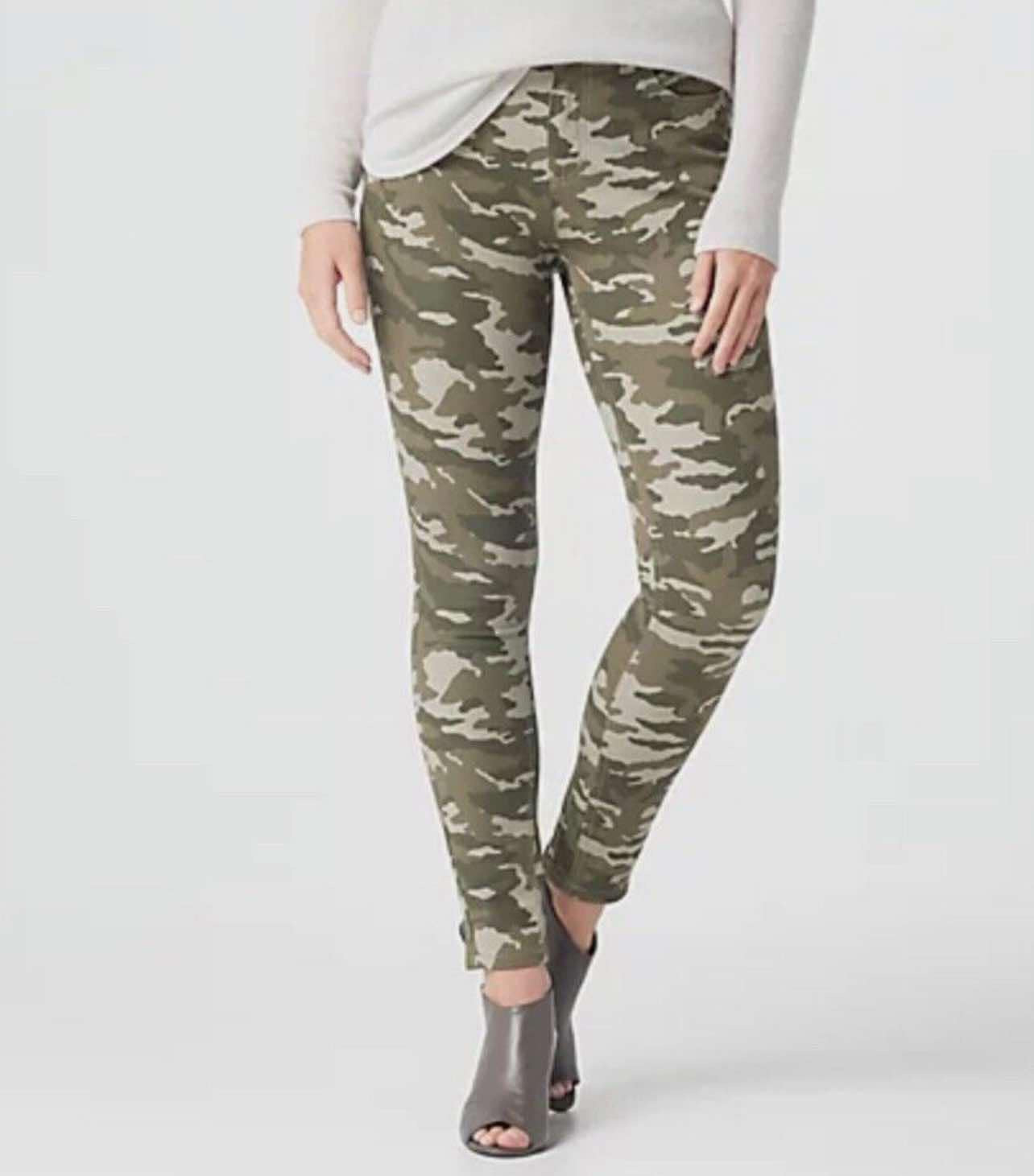 GILI Women’s Dual Stretch Colored Denim- camo