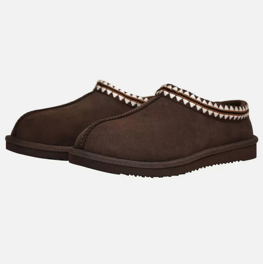 Kirkland Signature Unisex Shearling Genuine Sheepskin Slippers BROWN CHOOSE SIZE