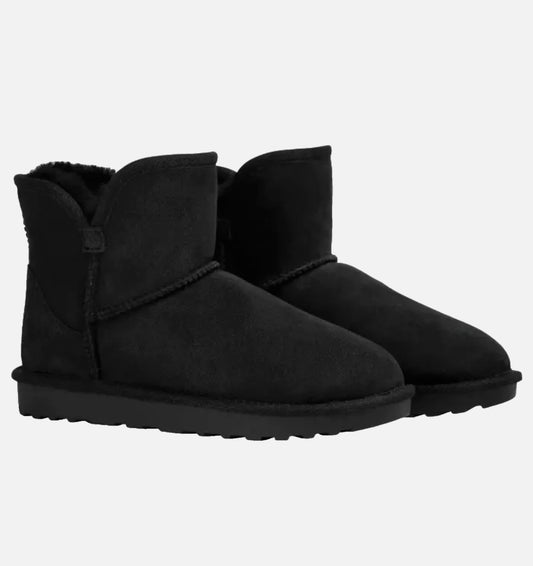 Kirkland Signature Women's Size 10 Shearling Scalloped Edge Boot (Black)