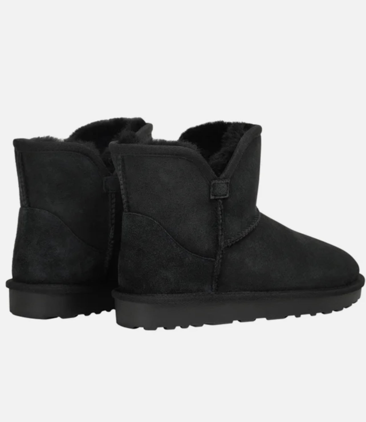 Kirkland Signature Women's Size 10 Shearling Scalloped Edge Boot (Black)