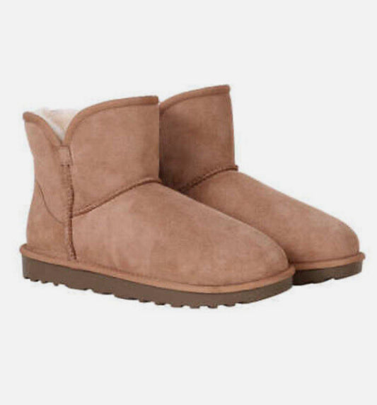 Kirkland Signature Ladies' Shearling Scalloped Edge Boot, Chestnut