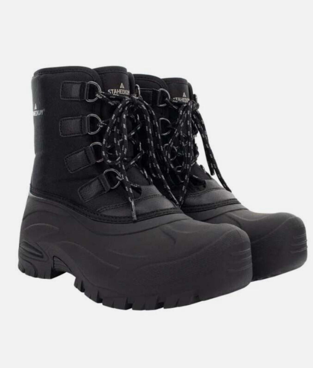 Staheekum Men's Size 9 Snow Boots Cold Rated -20, Black, New in Box