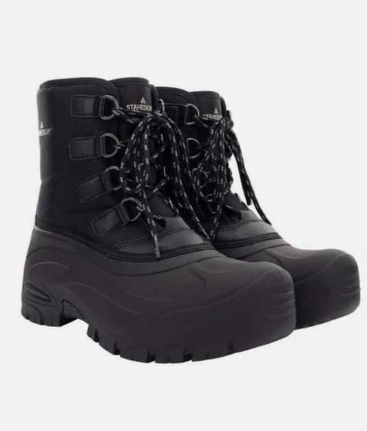 Staheekum Men's Size 9 Snow Boots Cold Rated -20, Black, New in Box