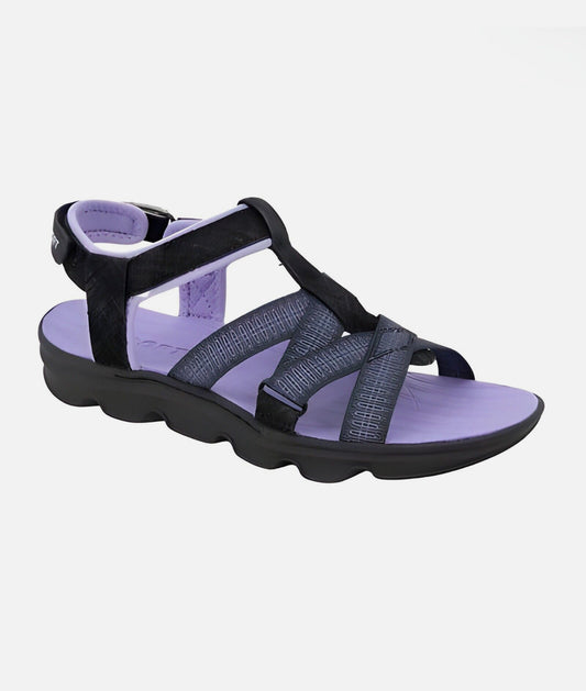 Jsport Ladies'  Strap Sandals All Terra Traction, Black/Purple New in B