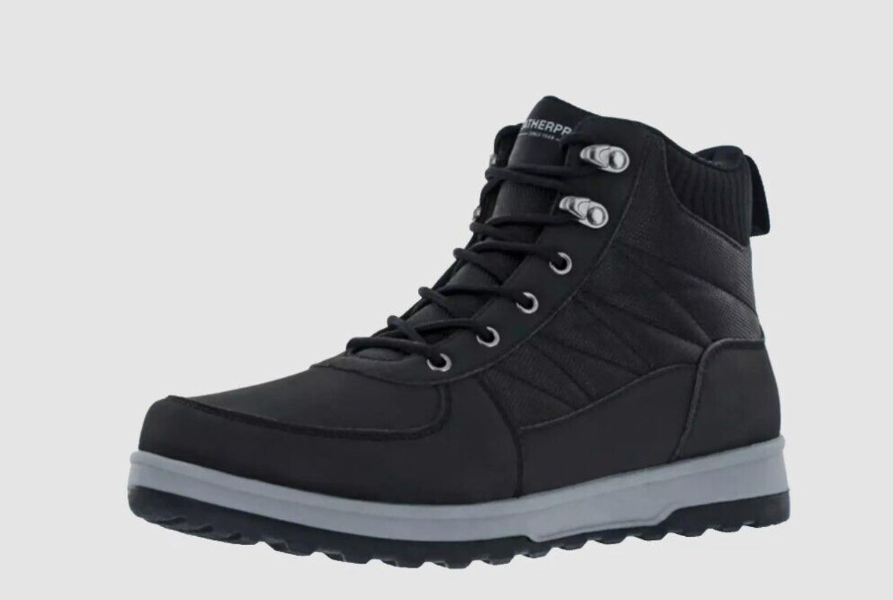 Weatherproof Men's Size 13 Stoll Cold Sneakerboot Shoes, Black, New in Box