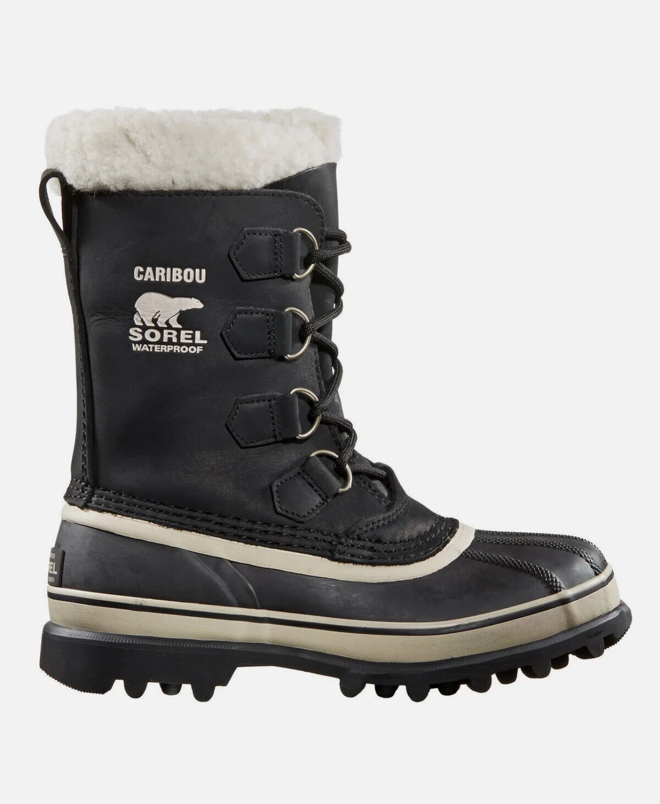 Sorel Caribou Women's Snow Boot Waterproof Black Fleece Lining