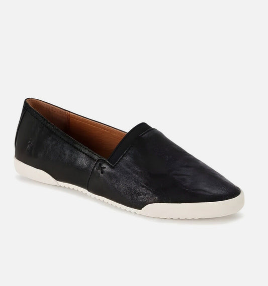 Frye Women's Melanie Slip On Leather Sneakers, Black