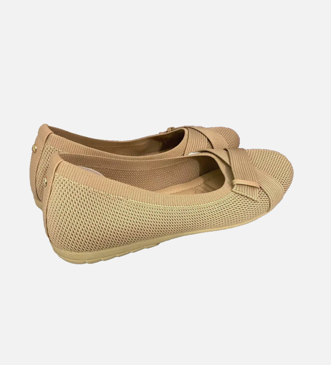 NEW Gloria Vanderbilt Women's Debbie Flats Slip on Shoes - SIZE 9 - Natural
