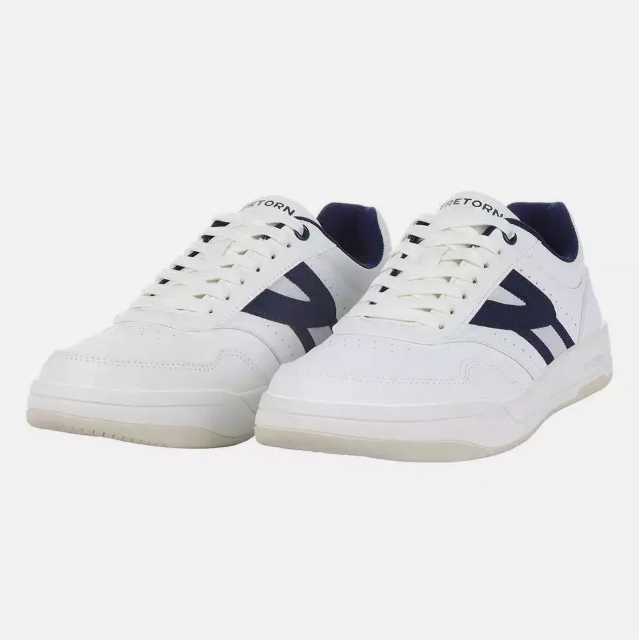 Tretorn Men's Dennis Classic Sneaker Shoes White/Navy - NEW