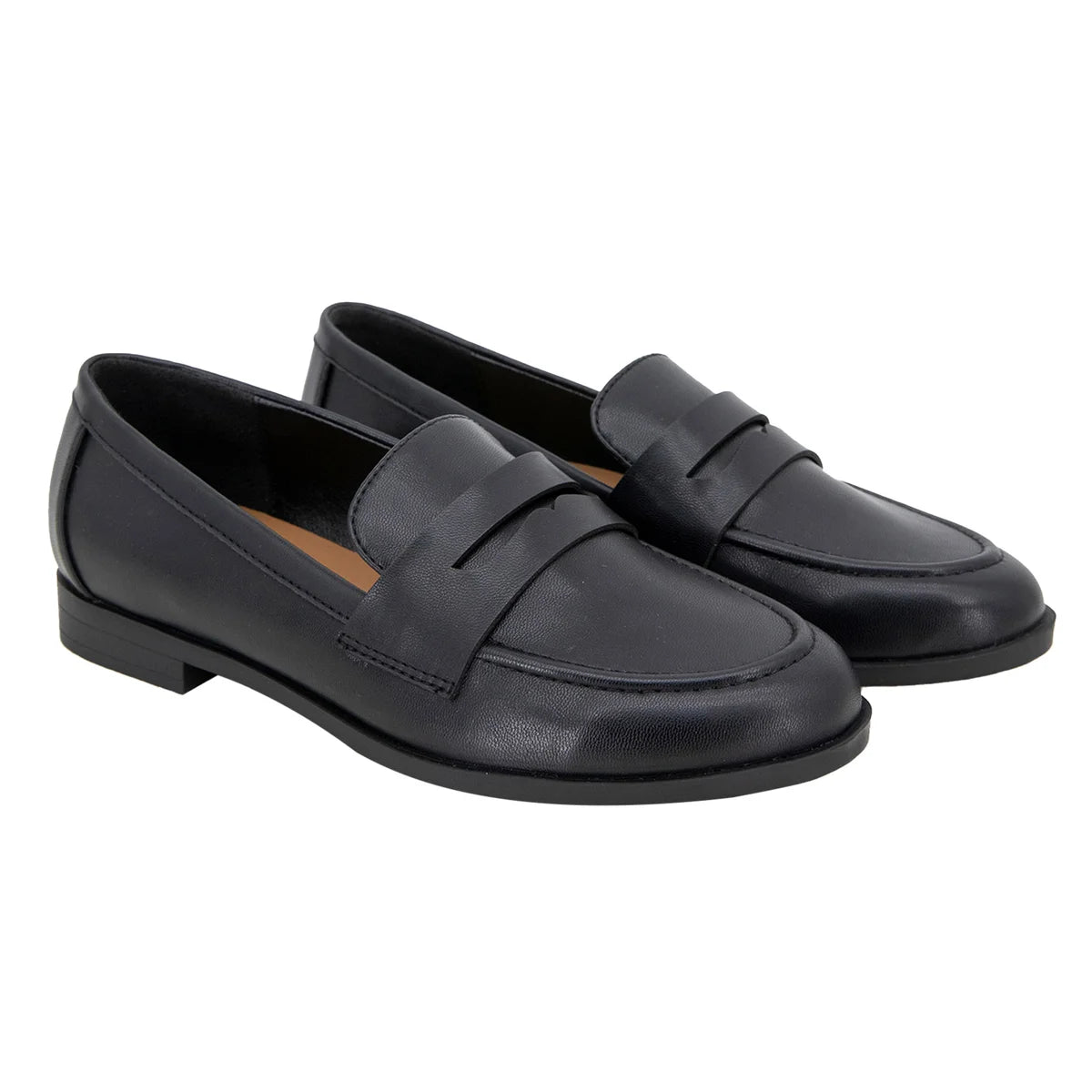 Kensie Womens Shoes Brown Penny Loafer Slip-On Padded Footbed Lightweight Size 8
